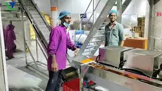 Fully automated production line for fried onion rings using 2D Pellet twin screw extruder