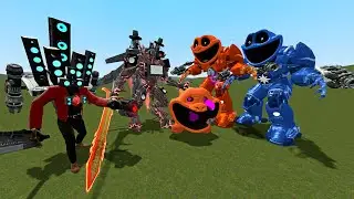 Poppy Playtime Upgrades To Mecha Titan Shark To Fight Speakerman Titan Upgrated In Garry's Mod