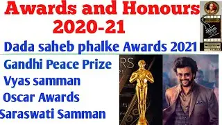 Awards and Honours 2020-21 in English | Awards 2021 | Current Affairs 2021 | Important Awards 2021 .