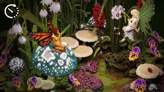 Minecraft Timelapse | Fairy Forest Mega Build
