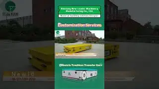 Steerable 10 Tons Trackless Battery Operated Transfer Cart #tech #machine #transporter #automobile