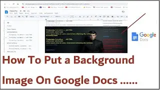 How To Put a Background Image On Google Docs