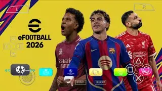 efootball PES 2026 PPSSPP DOWNLOAD ORIGINAL ISO PES 26 PSP full Update New Transfers Kits 26 HD