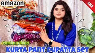Amazon Kurta Set Haul | Amazon Anarkali Kurta Pant Dupatta Set Haul | Affordable Amazon Haul