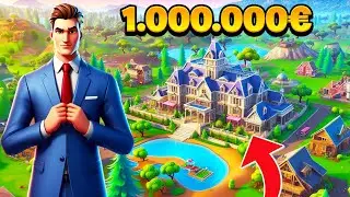 Wir bauen das 99.999.999€ ANWESEN im Fortnite MANSION TYCOON
