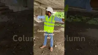 Column Distance 40&rsquo; 😳 #civil #column #civilengineer #practicaltraining #practicalknowledge