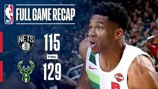 Full Game Recap: Nets vs Bucks | Giannis Leads MIL Past BKN