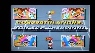 SNES - Super Tennis - Best Possible Female Ending