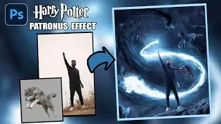 HARRY POTTER PATRONUS EFFECT | PHOTOSHOP MANIPULATION
