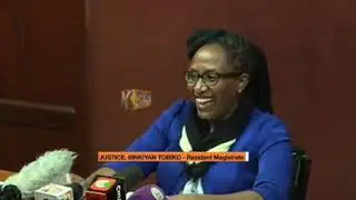 JUDGE HANDLING JAGUAR'S CASE BURSTS INTO LAUGHTER