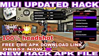 Free fire obb52 download hack mod #headshot100% download 👿 main account safe