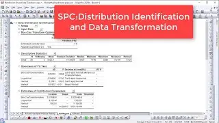 Statistical Process Control: Distribution Identification and Data Transformation