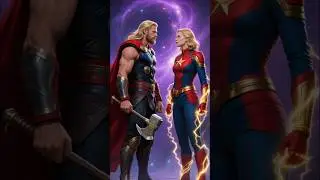 Thor vs Captain Marvel #marvel #marvelstudios #marvelcomics #mcu #captainmarvel #doomsday #thor