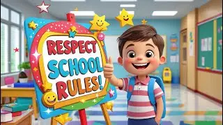 🎒 Respect School Rules | Fun Poem for Kids to Learn Good Behavior in School
