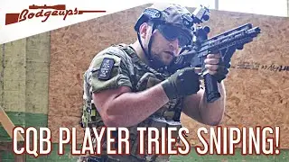 CQB Player uses Sniper Rifle for the first time!