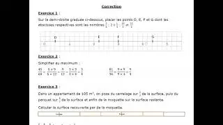Fractions (6ème)
