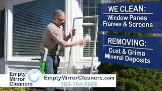 Window Pane, Frame & Screen Cleaning Services | Empty Mirror Cleaners in Rochester, NY
