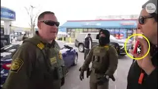 (Russianvids) ICE Agent Video Confronting Man At Gas Station 100% Staged!