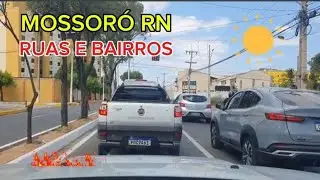 cidade de mossoró andando por ruas e bairros