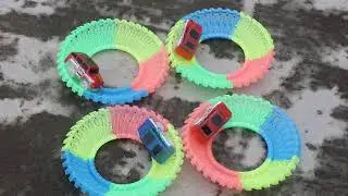 Magic Track Toys cars for Kids Glow Track-Magic Light up car