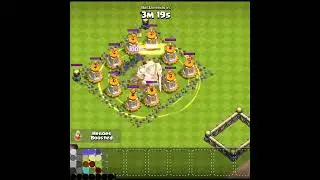 Barbarian King⚔️super Wizard Tower #coc #cocshort