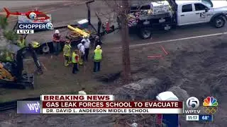 CHOPPER 5: Gas leak evacuates David L. Anderson Middle School in Martin County