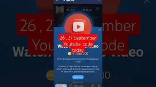 26 , 27 September X Empire YouTube code today || #shorts #xempireyoutubecode #shortvideo