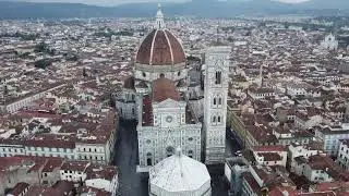 Florence Duomo or Cattedrale di Santa Maria del Fiore by Drone.  AMAZING!!!  - Florence Italy - ECTV