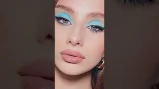 Mint makeup looks💙 #shorts #short #makeup #makeuplook #viral