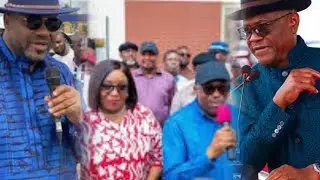 Vid) Rivers; Wike, We Will Resist You,  I Fed You, Paid Your Fees- Sen. John Mbata Fireback At Wike