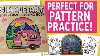 Simple Art Bold & Easy Coloring Book Flip Through + Review | Coco Wyo