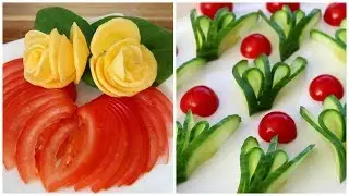 Handmade Carrot Flower | Fruit & Vegetable Carving & Cutting Garnish