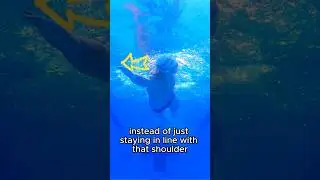 Reduce drag and swim with a more powerful stroke with this swim tip #nvdmcoaching #swimming #swim