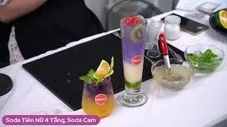 Hướng Dẫn L&agrave;m M&oacute;n Soda Ti&ecirc;n Nữ Kiwi, Soda Cam