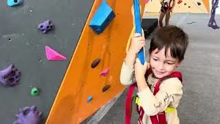 First Indoor Rock Climbing Experience 🧗‍♂️| Kids Adventure