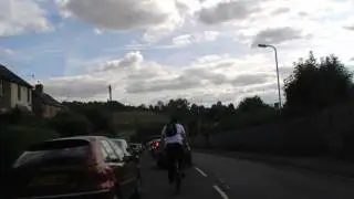 Driving Along Blackpole Road B4550, Worcester, Worcestershire, England 5th August 2011