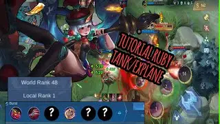 TUTORIAL RUBY EXP LANE EMBLEM TANK | RUBY DARAH TEBAL MUSUH NYA KESEL 1 VS 5😡 RUBY TOP LAMPUNG