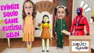 BAHAR BANU ALYA SQUİD GAME EVİMİZE KUTU GETİRDİ ! İÇİNDEN NELER ÇIKTI !