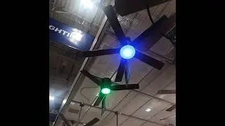 Color Lights On The Fans At Lowes