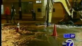 WATER MAIN BREAK ON SPRINGFIELD AVE - NEWARK, NJ (CH7)
