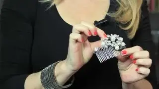 DIY Vintage Hair Combs : Bridal Hair Upstyles