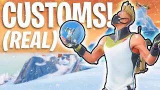 🔴REAL & SNOWY FORTNITE CUSTOMS! (Join or Join?)⛄❄️