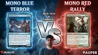 MONO BLUE TERROR contro MONO RED RALLY in PAUPER [DECK TECH & GAMEPLAY] [MTGO][MTG PAUPER][MTG ITA]