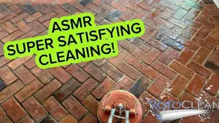 Relaxing Brick Floor Cleaning | ASMR Soothing Sounds for Sleep & Relaxation