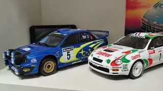 Peque&ntilde;a colecci&oacute;n de miniaturas de coches en escala 1:18 y 1:24.