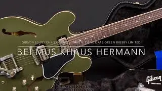 Gibson ES-335 Chris Cornell Tribute Olive Drab Green Bigsby Limited - Pictures and Specs