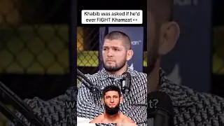 Khabib Nurmagomedov was asked if he would fight Khamzat Chimaev 😳👀