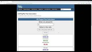 How to calculate US PayPal fees?