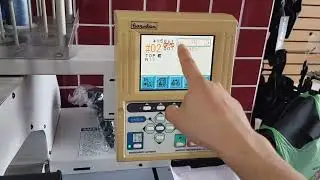 Veja como é fácil gravar desenhos em uma Barudan com um cabeçote esse painel tem em vários modelos