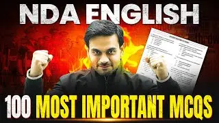 NDA English : NDA Most Important Questions for NDA Exam 🎯 | NDA 1,  2026| Defence Wallah | NDA 2026✅